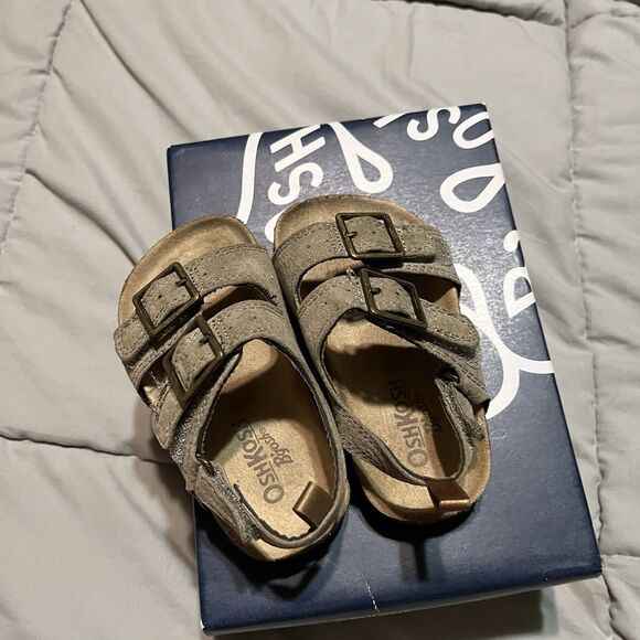 OshKosh B'gosh Bruno Sandals Tan Toddler Size 6 with Box - Picture 5 of 11